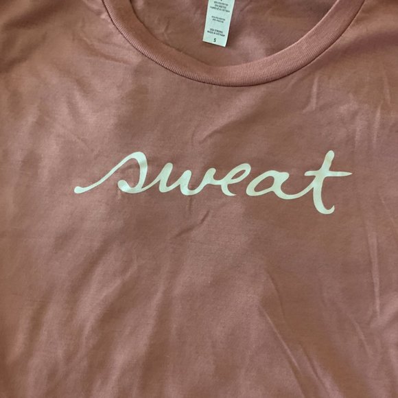 Short Sleeve "Sweat" T-Shirt in Blush - Picture 3 of 4